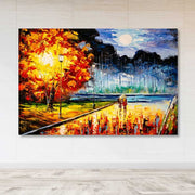 Tela Decorativa em Canvas com Moldura de Madeira (3–4 cm), Multicolor, 100 x 140 cm