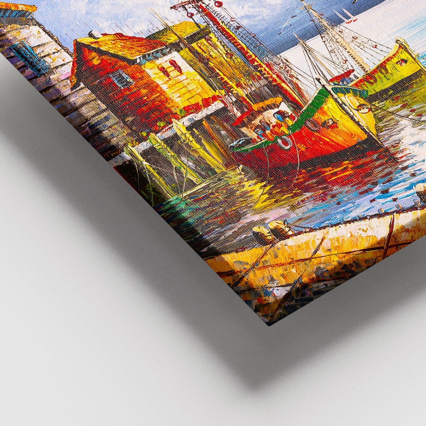 Quadro Decorativo em Tela 100x140 cm Multicolorido com Moldura de Madeira (3–4 cm) – DEV02747100140