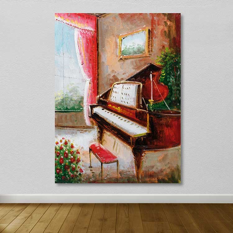 Tela Decorativa Multicolor 100x140 cm | 100% Canvas com Moldura de Madeira (3–4 cm)