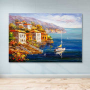 Quadro em Tela Multicolor 100x140 cm com Moldura de Madeira (3–4 cm), 100% Canvas