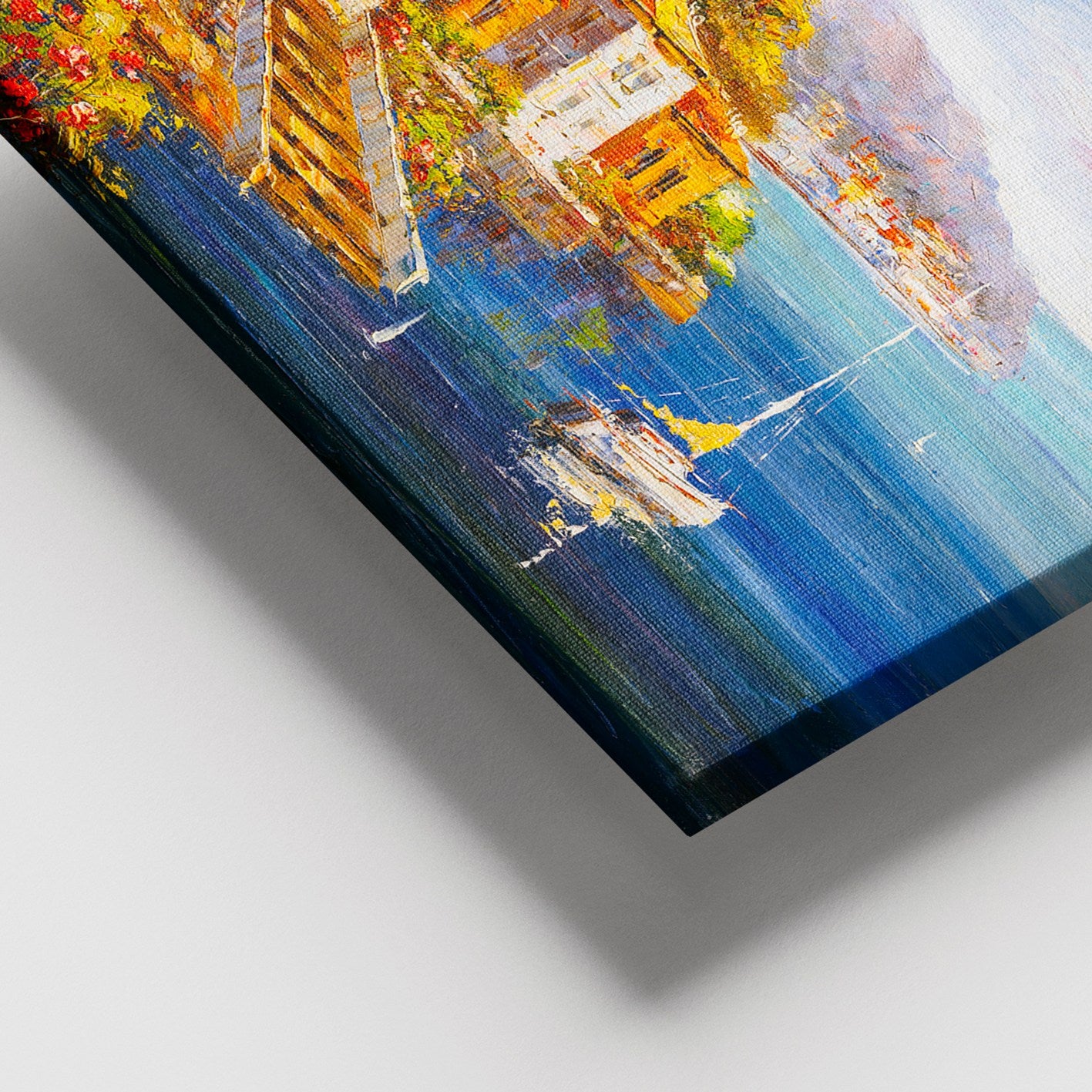 Quadro em Tela Multicolor 100x140 cm com Moldura de Madeira (3–4 cm), 100% Canvas