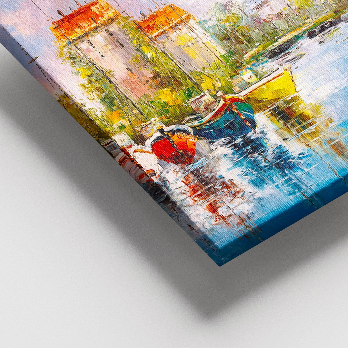 Quadro em Tela Decorativo Multicolor 100x140 cm com Moldura de Madeira (3–4 cm) – 100% Canvas