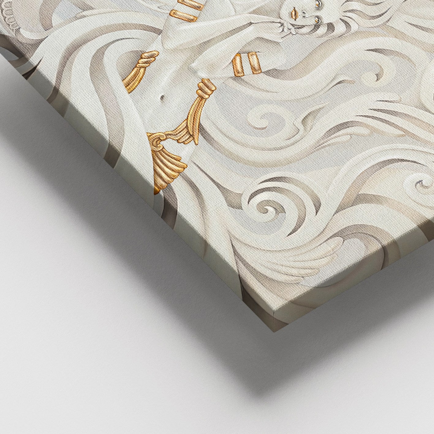 Tela Decorativa Multicolor 100x140 cm, 100% Lona, com Moldura de Madeira (3–4 cm)