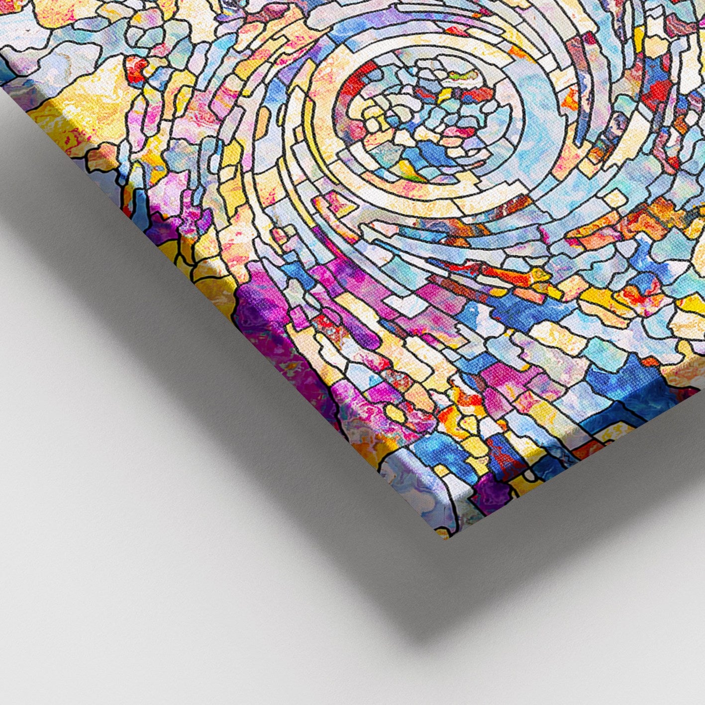 Quadro em Tela Decorativo Multicolor 100x140 cm, 100% Canvas, Moldura de Madeira 3–4 cm – Ref. 205DNT1742