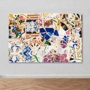 Quadro em Tela Decorativa Multicolor 100x140 cm - 100% Tela, Moldura de Madeira 3-4 cm (Ref. DEV02757100140)