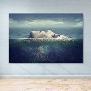 Quadro em Tela Decorativa Multicolor 100x140 cm com Moldura de Madeira (3–4 cm) – 100% Canvas