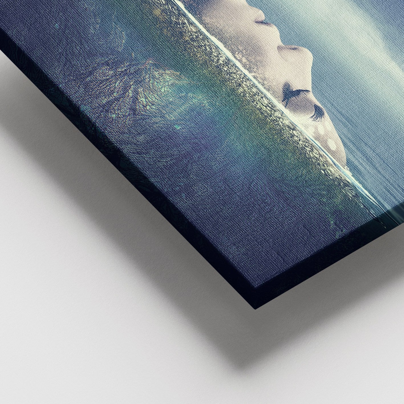 Quadro em Tela Decorativa Multicolor 100x140 cm com Moldura de Madeira (3–4 cm) – 100% Canvas