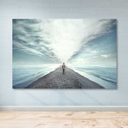 Quadro em Tela Decorativa Multicolor 100x140 cm – Canvas 100% com Moldura de Madeira 3-4 cm