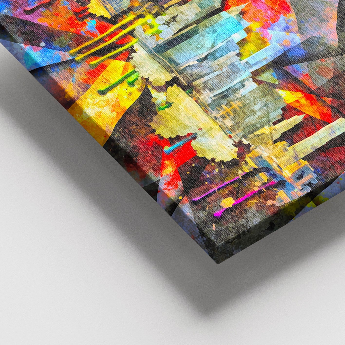 Tela Decorativa em 100% Canvas Multicolor com Moldura de Madeira (3–4 cm) 100x140 cm – DEV02761100140