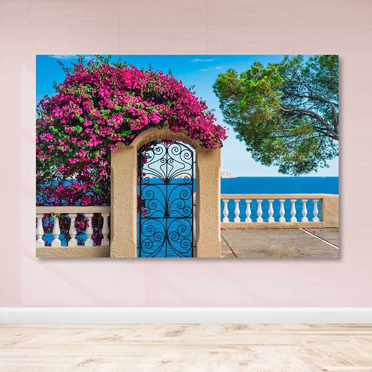 Tela Decorativa Multicolor 100x140 cm – 100% Lona com Moldura de Madeira (3–4 cm)