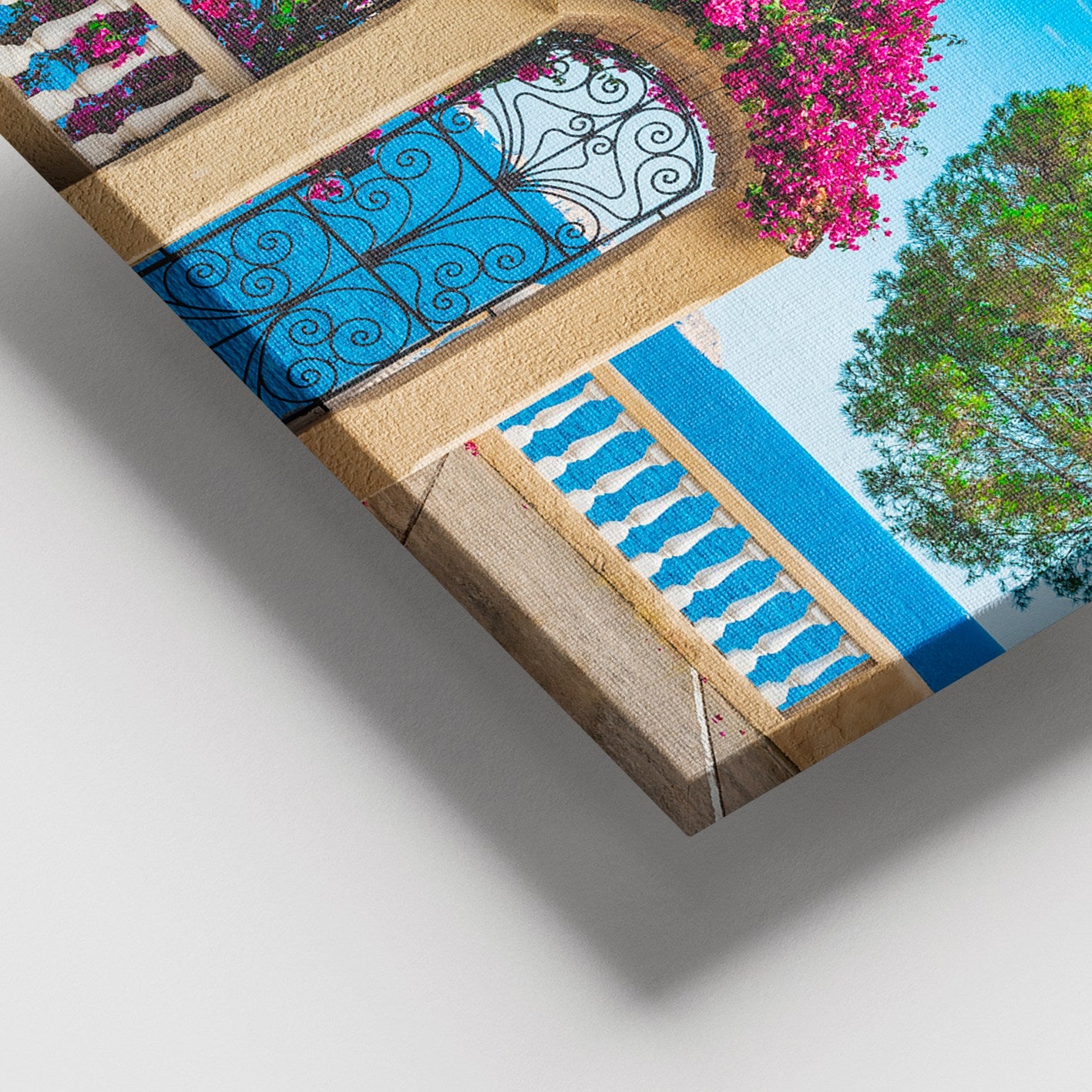 Tela Decorativa Multicolor 100x140 cm – 100% Lona com Moldura de Madeira (3–4 cm)