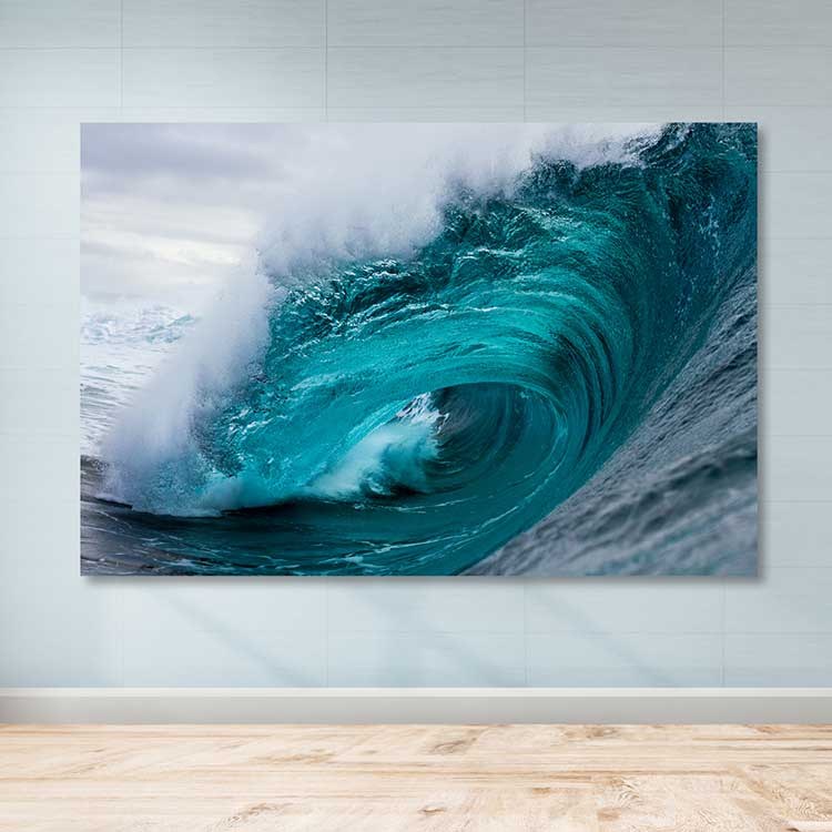 Quadro em Tela Decorativa Multicolor 100x140 cm com Moldura de Madeira 3–4 cm (100% Tela)