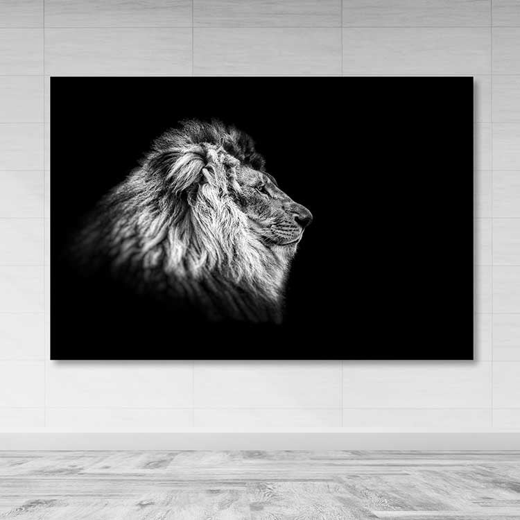 Quadro em Tela Decorativo Multicolor 100x140 cm com Moldura de Madeira (3–4 cm)