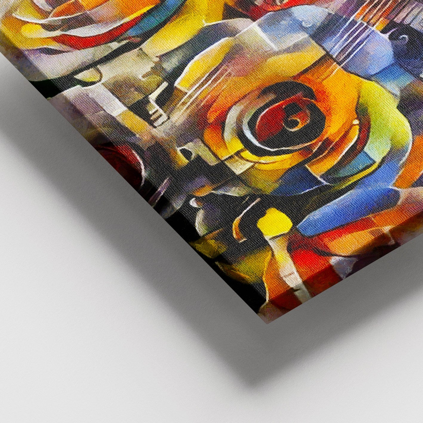 Quadro em Tela Multicolor 100x140 cm com Moldura de Madeira (3–4 cm) – DEV02777100140