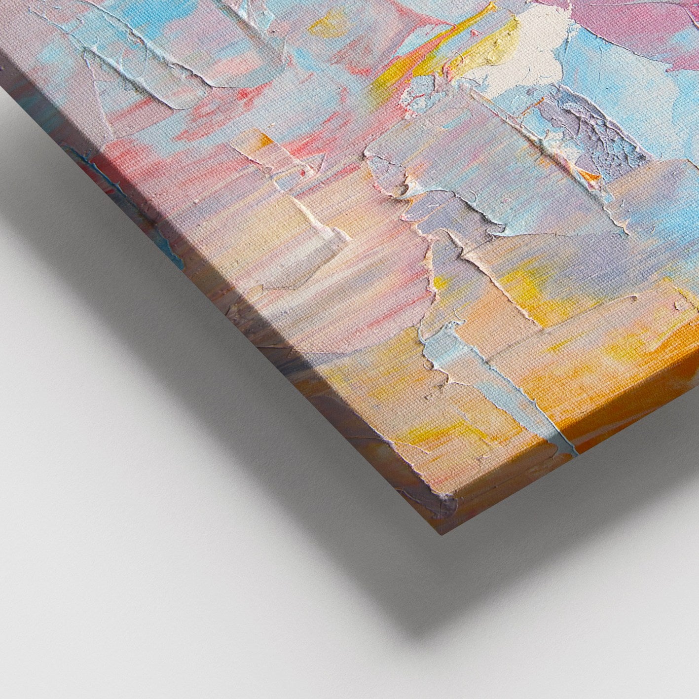 Quadro Decorativo Multicolor em Canvas 100% 100x140 cm com Moldura de Madeira (3–4 cm)