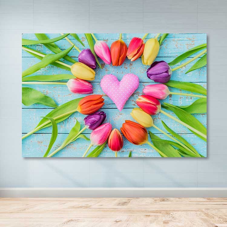 Quadro em Tela Decorativa Multicolor 100x140 cm, 100% Canvas, Moldura de Madeira 3–4 cm