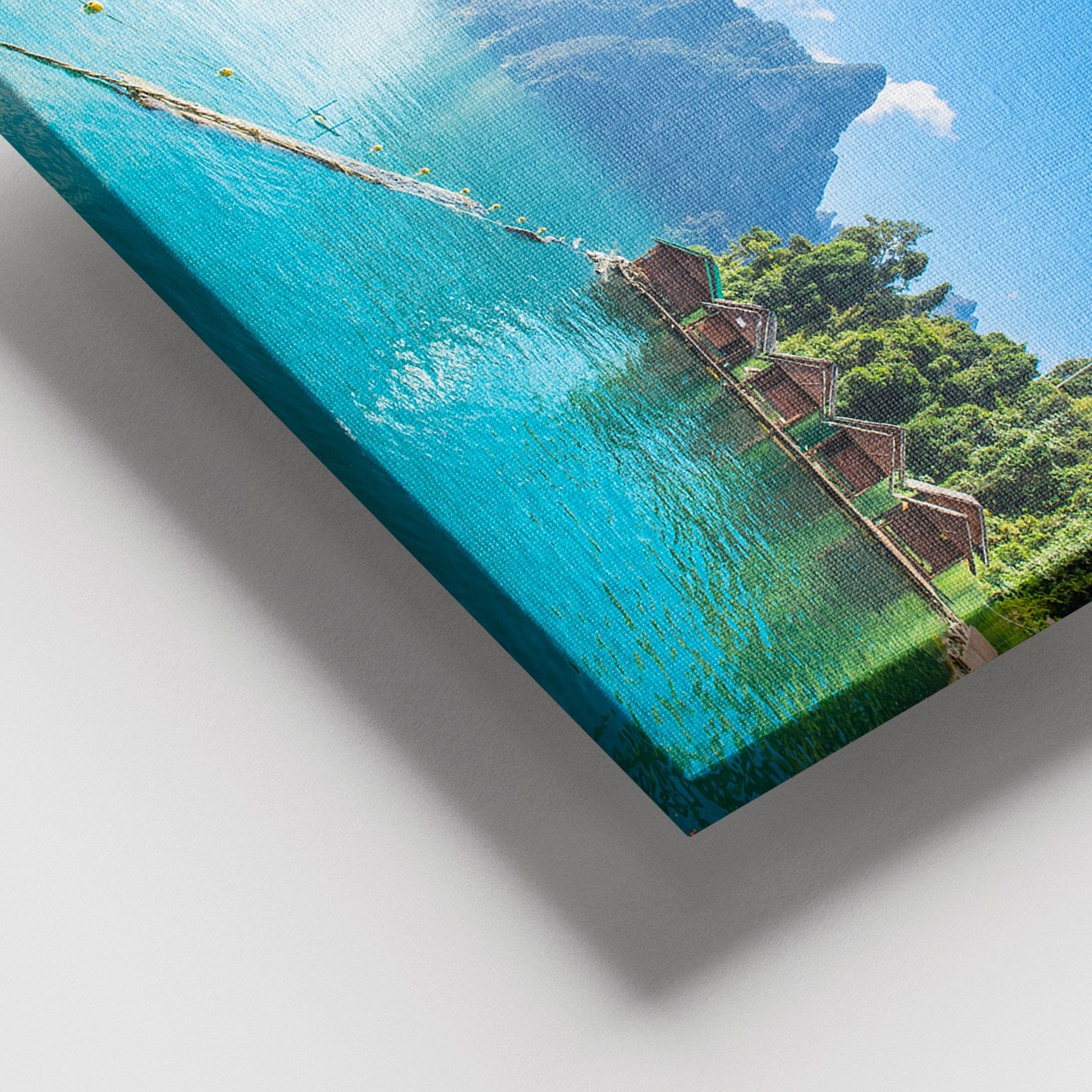 Tela Decorativa 100% Canvas 100x140 cm com Moldura de Madeira (3–4 cm) – Multicolor