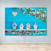 Quadro Decorativo em Tela 100% Canvas com Moldura de Madeira (3–4 cm), 100x140 cm – Multicolor