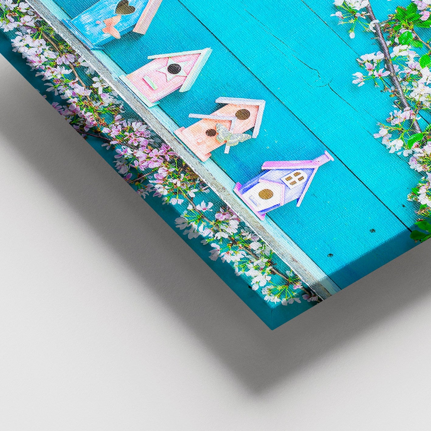 Quadro Decorativo em Tela 100% Canvas com Moldura de Madeira (3–4 cm), 100x140 cm – Multicolor