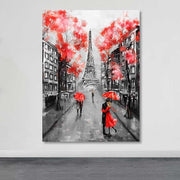 Quadro Decorativo em Tela Multicor 100 x 140 cm com Moldura de Madeira (3–4 cm)