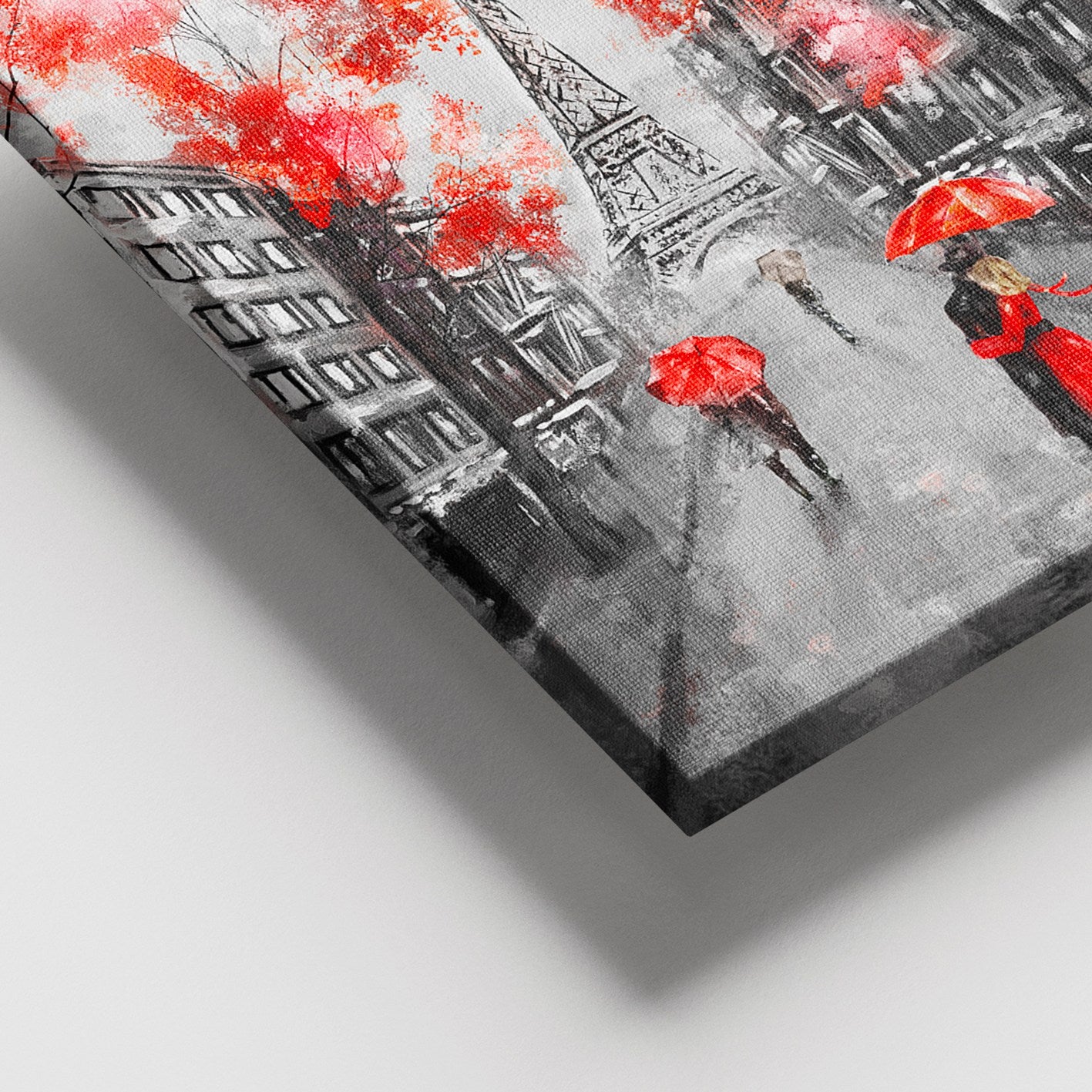 Quadro Decorativo em Tela Multicor 100 x 140 cm com Moldura de Madeira (3–4 cm)