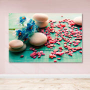 Quadro em Tela Decorativa Multicolor 100x140 cm com Moldura em Madeira (3–4 cm) – 100% Canvas