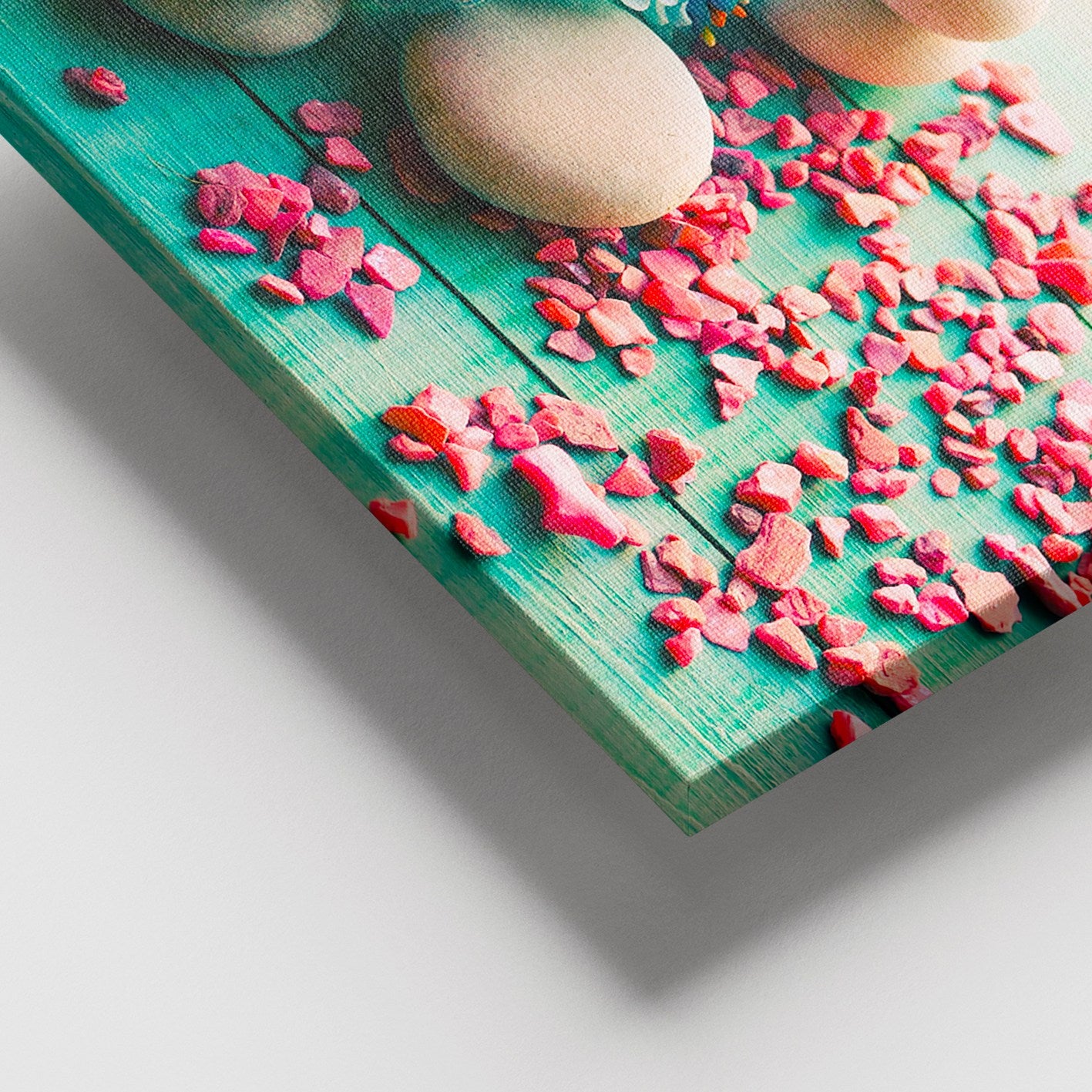 Quadro em Tela Decorativa Multicolor 100x140 cm com Moldura em Madeira (3–4 cm) – 100% Canvas