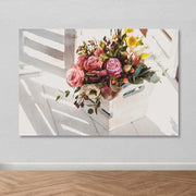 Quadro em Tela Decorativo Multicolor 100x140 cm com Moldura de Madeira (3–4 cm) – 100% Tela