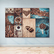 Quadro em Tela Decorativo Multicolor 100x140 cm | Moldura de Madeira 3–4 cm