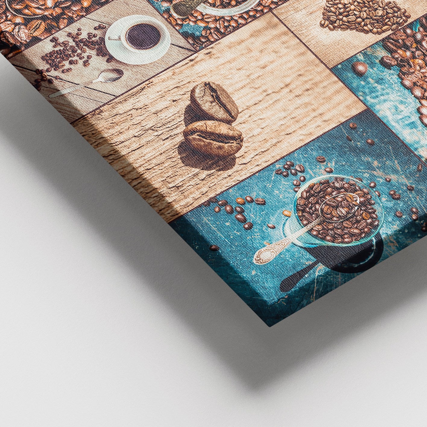 Quadro em Tela Decorativo Multicolor 100x140 cm | Moldura de Madeira 3–4 cm