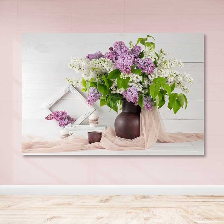 Tela Decorativa Multicolor com Moldura de Madeira 3–4 cm, 100 x 140 cm