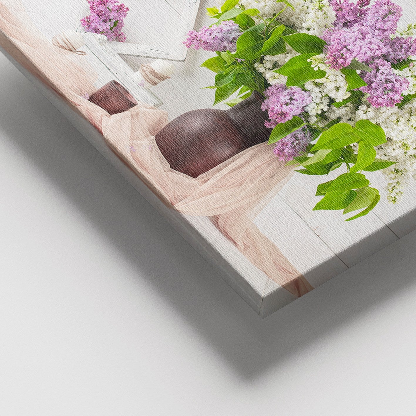 Tela Decorativa Multicolor com Moldura de Madeira 3–4 cm, 100 x 140 cm