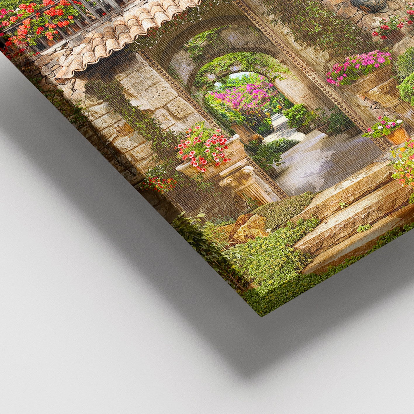 Quadro em Tela Decorativa Multicolor 100x140 cm com Moldura 100% Madeira (3–4 cm)