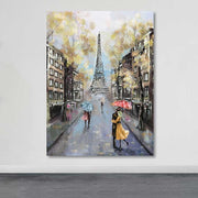 Quadro em Tela Decorativa 100x140 cm com Moldura de Madeira (3–4 cm) – Multicolor