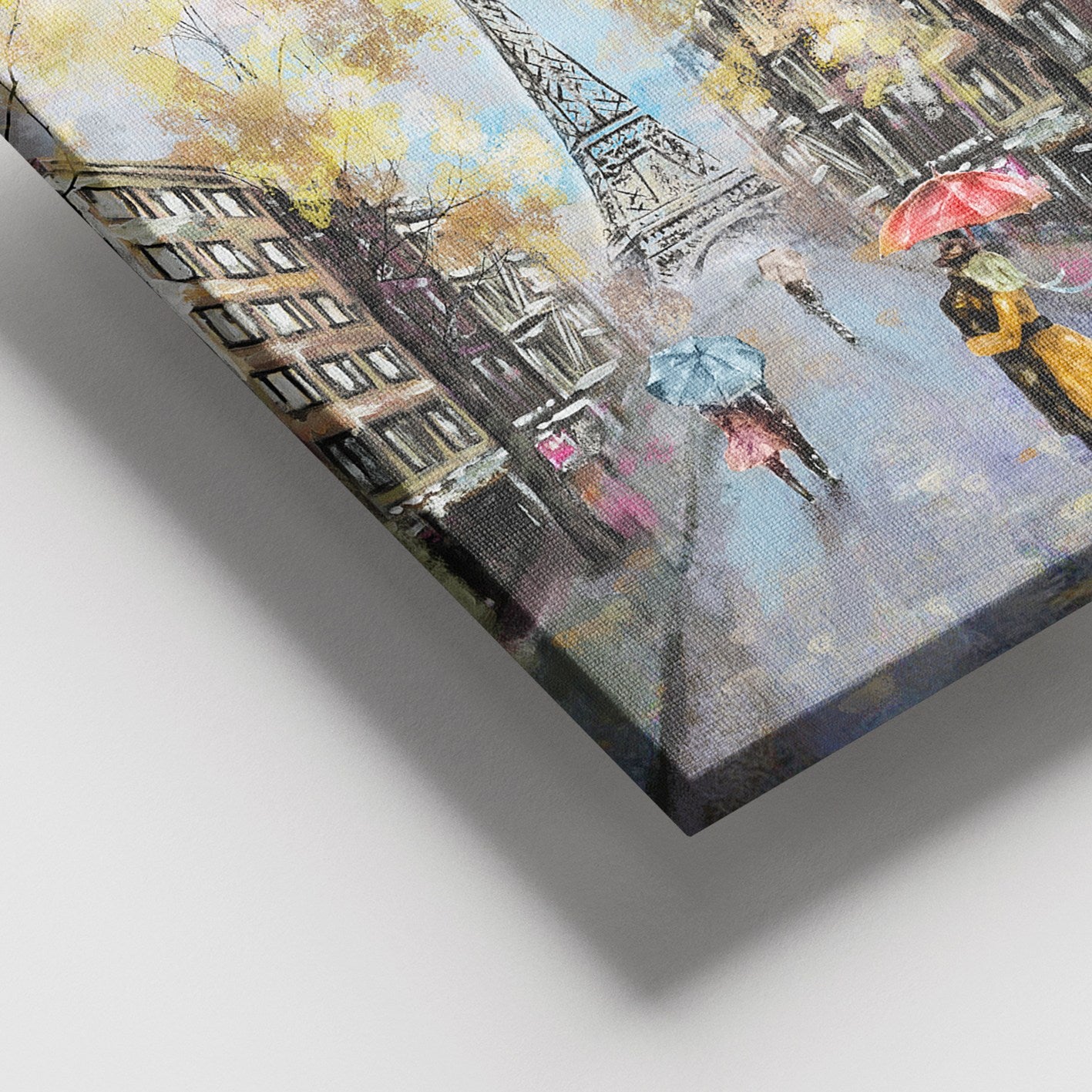 Quadro em Tela Decorativa 100x140 cm com Moldura de Madeira (3–4 cm) – Multicolor