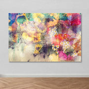 Quadro em Tela Decorativa Multicolor 100x140 cm com Moldura de Madeira (3–4 cm) – 100% Tela – DEV02825100140