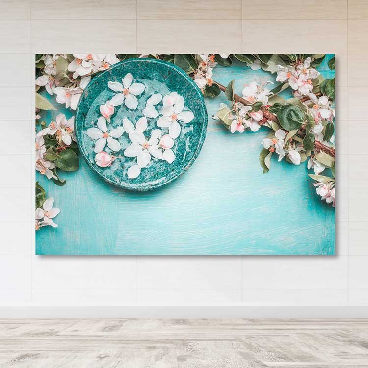 Quadro em Tela Decorativa Multicolorido 100x140 cm – Canvas 100% com Moldura de Madeira (3-4 cm)