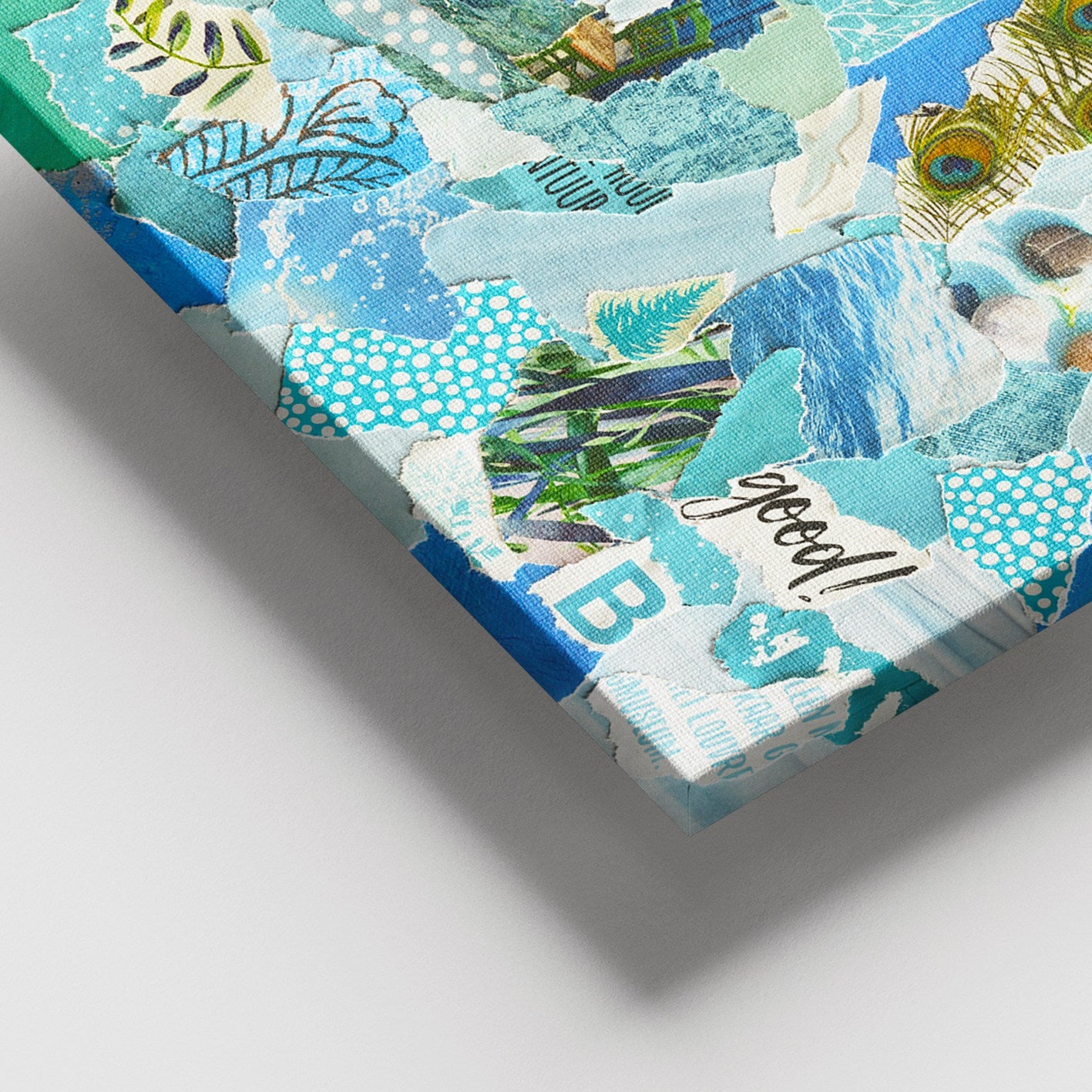 Quadro em Tela Decorativo Multicolor 100x140 cm com Moldura de Madeira (3–4 cm)