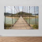 Tela Decorativa em Canvas 100% Multicolorida 100 x 140 cm com Moldura de Madeira (3–4 cm)