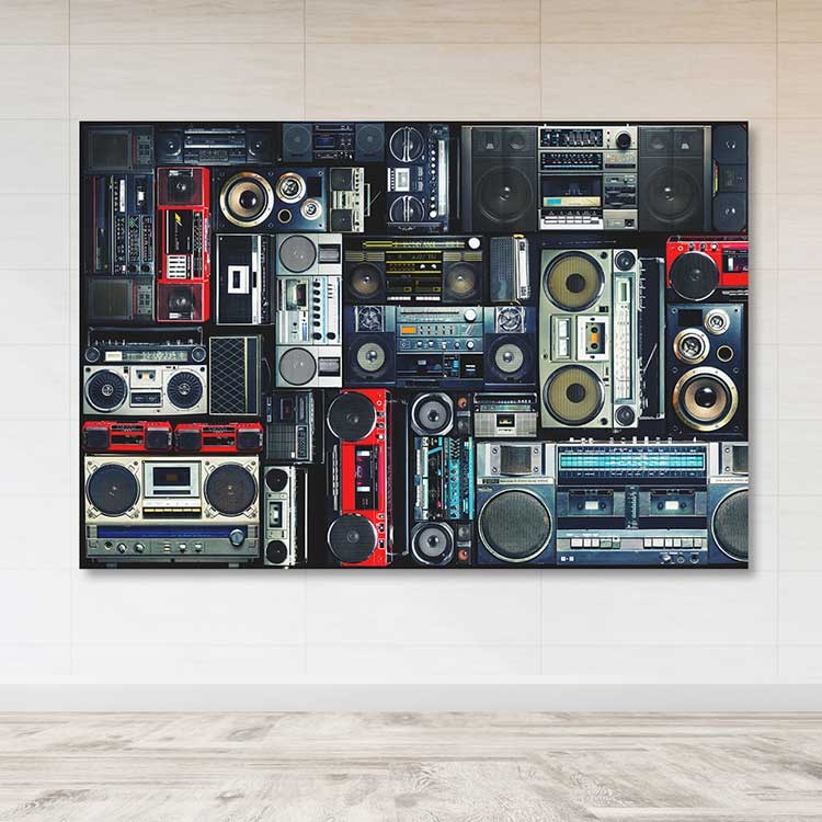 Tela Decorativa em Canvas 100% com Moldura de Madeira (3–4 cm) – Multicolor – 100 x 140 cm – 3,8 kg