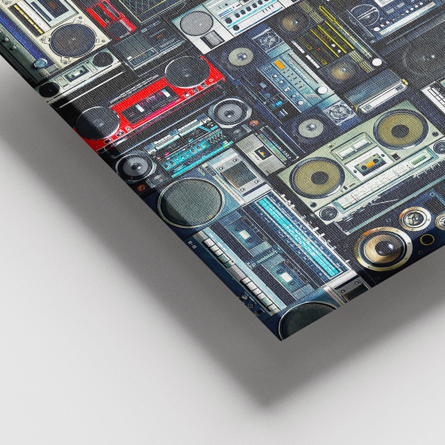 Tela Decorativa em Canvas 100% com Moldura de Madeira (3–4 cm) – Multicolor – 100 x 140 cm – 3,8 kg