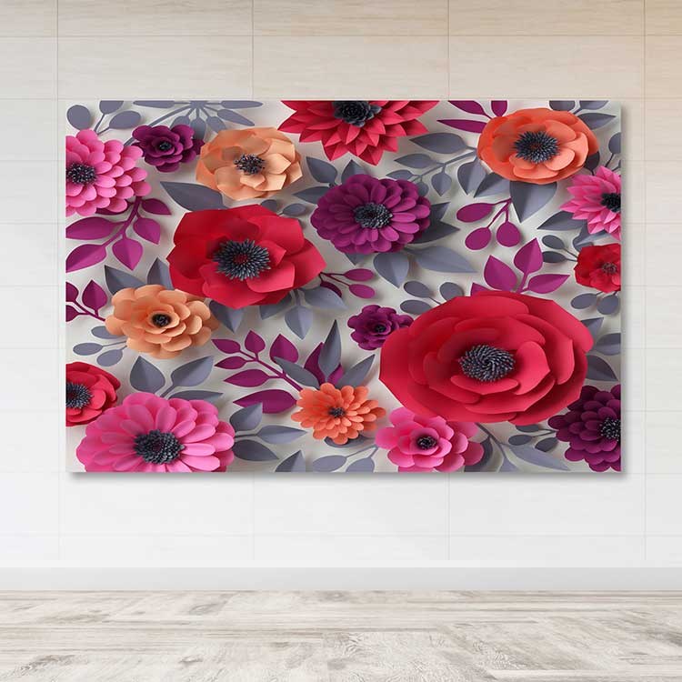 Quadro em Tela Decorativa Multicolor, 100% Canvas, Moldura de Madeira 3–4 cm, 100 x 140 cm
