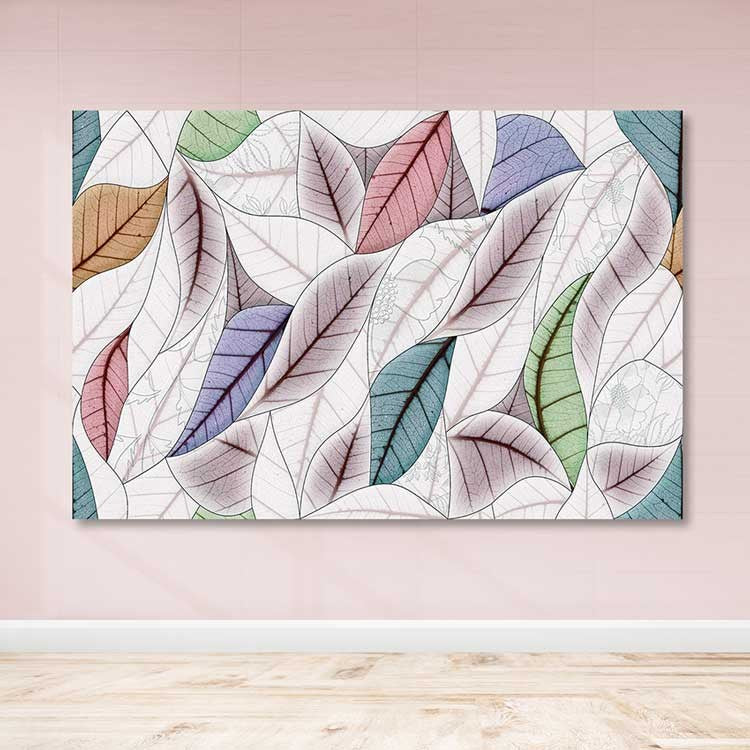 Quadro Decorativo em Tela 100 x 140 cm – 100% Canvas, Moldura de Madeira (3–4 cm), Multicolorido