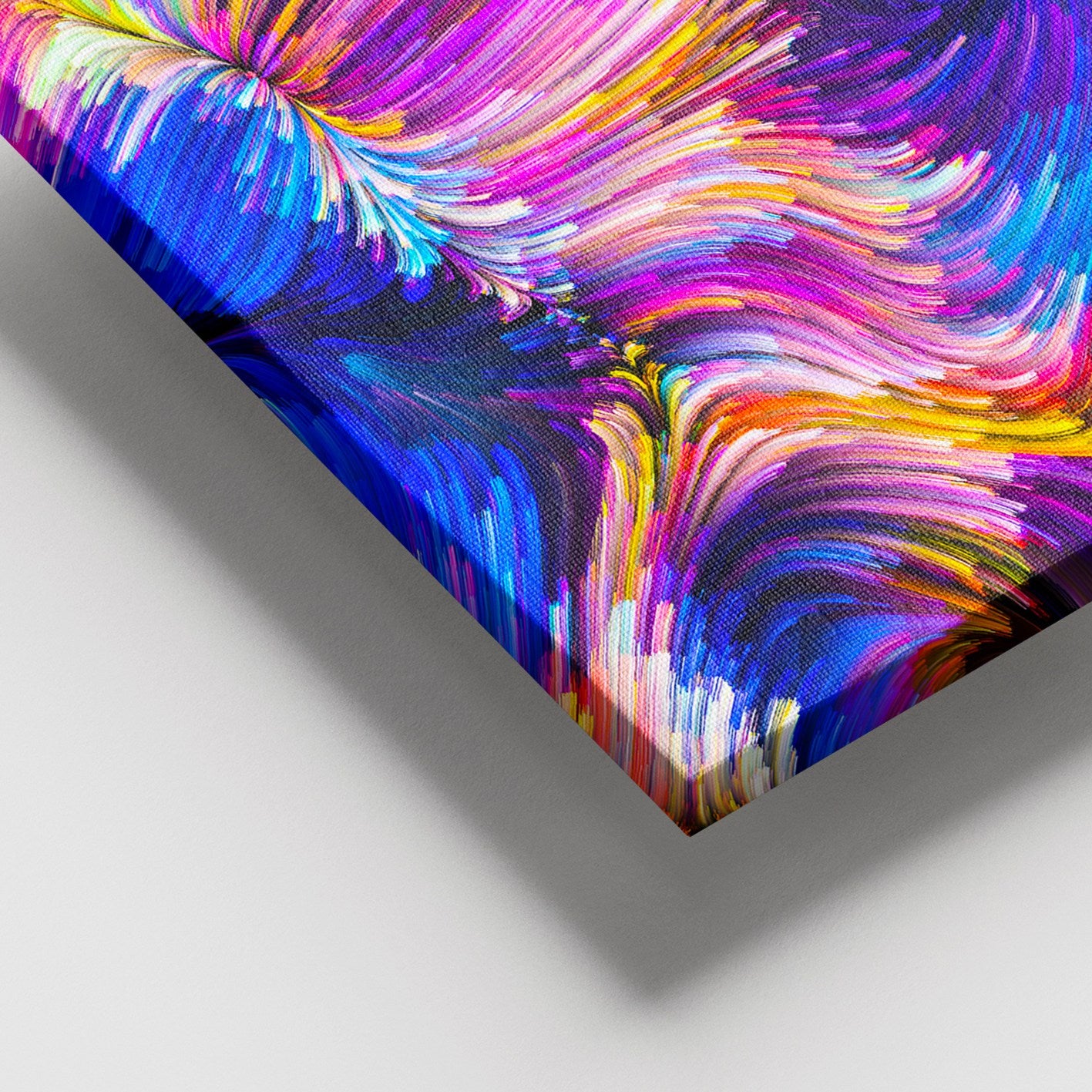 Quadro Decorativo em Tela 100% Canvas Multicolor com Moldura de Madeira (3–4 cm) — 100 x 140 cm