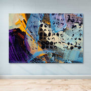 Quadro em Tela Decorativa Multicolor 100x140 cm | Tela 100% Canvas, Moldura 100% Madeira (3–4 cm) – DEV02847100140