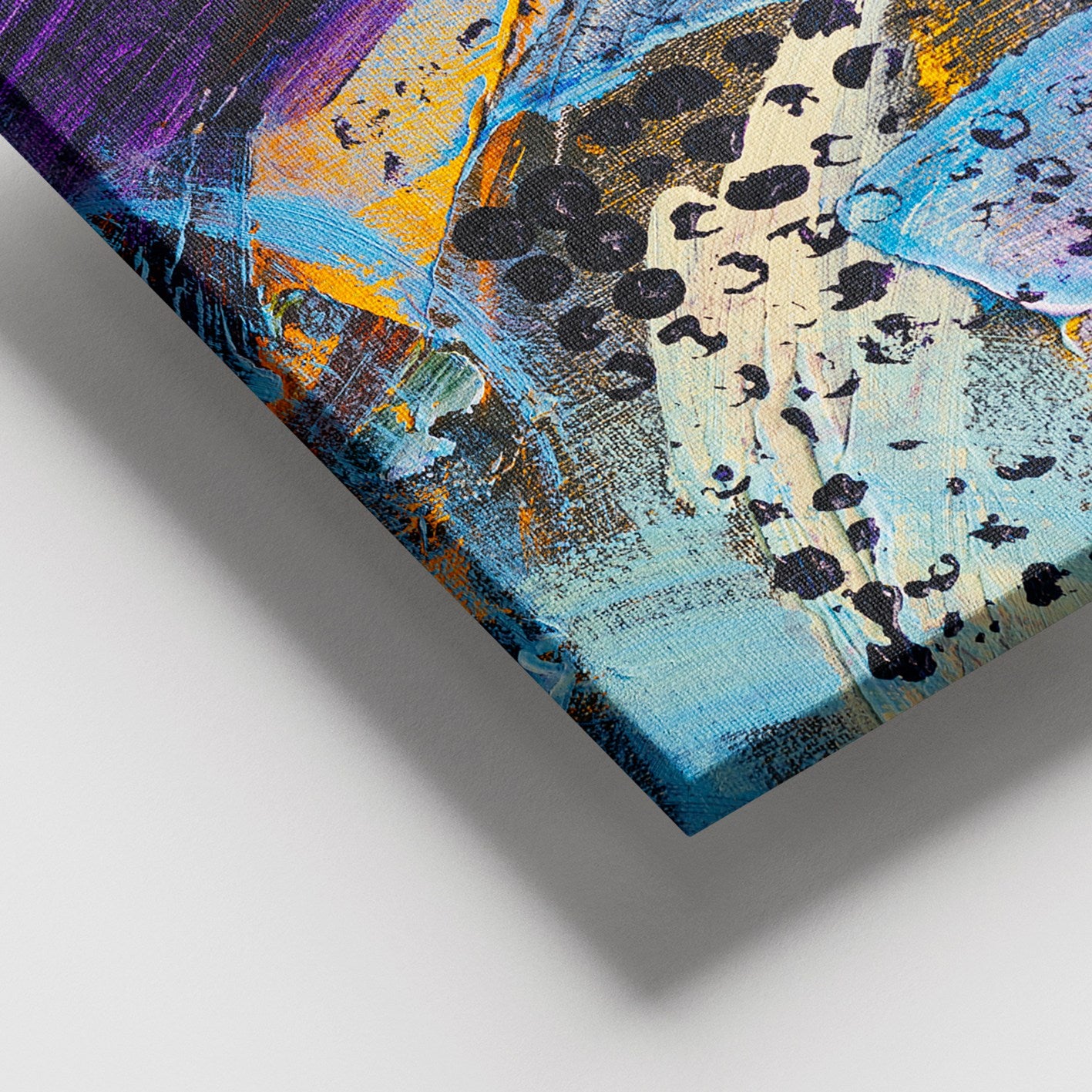 Quadro em Tela Decorativa Multicolor 100x140 cm | Tela 100% Canvas, Moldura 100% Madeira (3–4 cm) – DEV02847100140