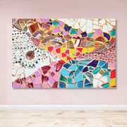 Quadro Decorativo em Tela Multicolor 100x140 cm com Moldura de Madeira (3–4 cm) – 100% Tela, Moldura 100% Madeira