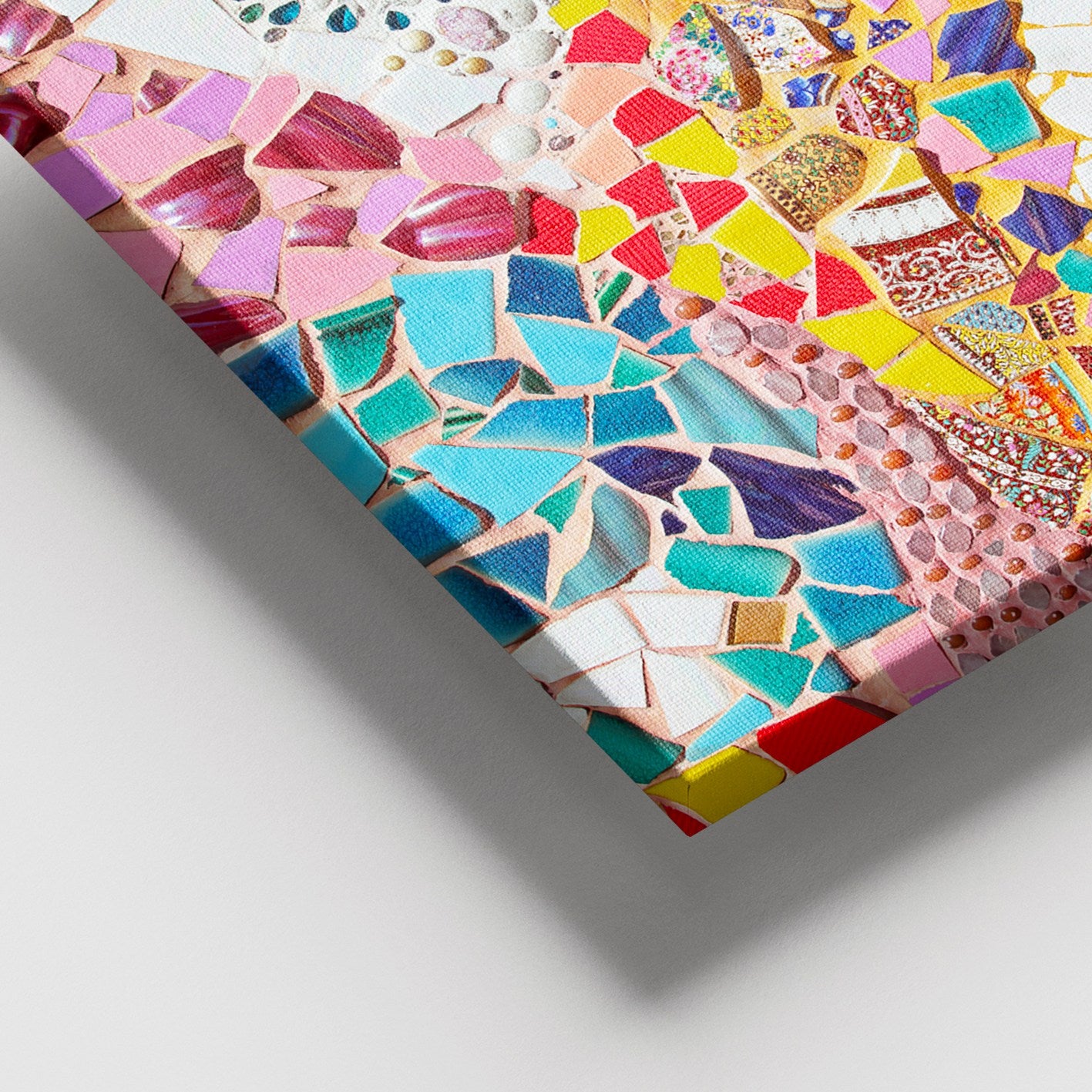 Quadro Decorativo em Tela Multicolor 100x140 cm com Moldura de Madeira (3–4 cm) – 100% Tela, Moldura 100% Madeira