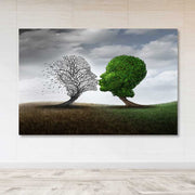 Quadro em Tela Decorativa Multicolor 100x140 cm, Canvas 100% com Moldura de Madeira (3–4 cm)