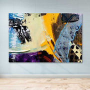 Quadro Decorativo em Tela Multicolor 100x140 cm com Moldura de Madeira (3–4 cm) – 100% Canvas | DEV02851100140